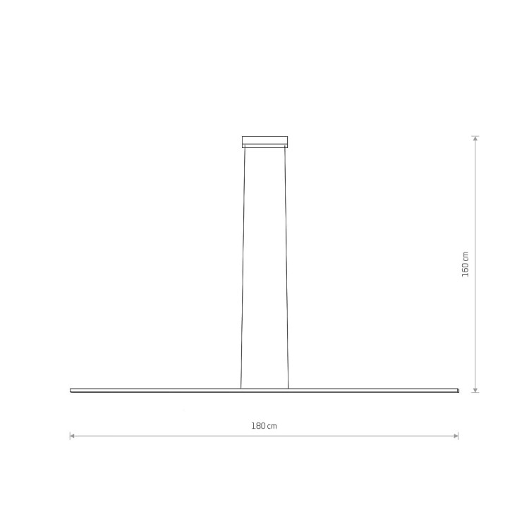 Lampa liniowa wisząca BAR LED L 4000K 27W 10850 NOWODVORSKI Lighting 180cm Loft nowoczesna sufitowa oświetleniowa zwis do biura nad biurko stół czarna czarny Inspiracje Premium