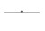 Lampa ścienna SPIN LED S 10620 NOWODVORSKI Lighting 9W 66cm 4000K Loft oprawa oświetleniowa nowoczesny kinkiet dekoracyjny czarna czarny metalowy Inspiracje Premium