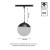 Lampa szynowa wisząca kula Industrialna szynowa LED 5W niskonapięciowy System SHIFT GLOBE P WLD+40001 WOJNAROWSKI Lighting Design 3000K Loft nowoczesna sufitowy oświetlenie szynowe zawieszana 48V szynoprzewodu szyny zwis czarna Inspiracje Premium