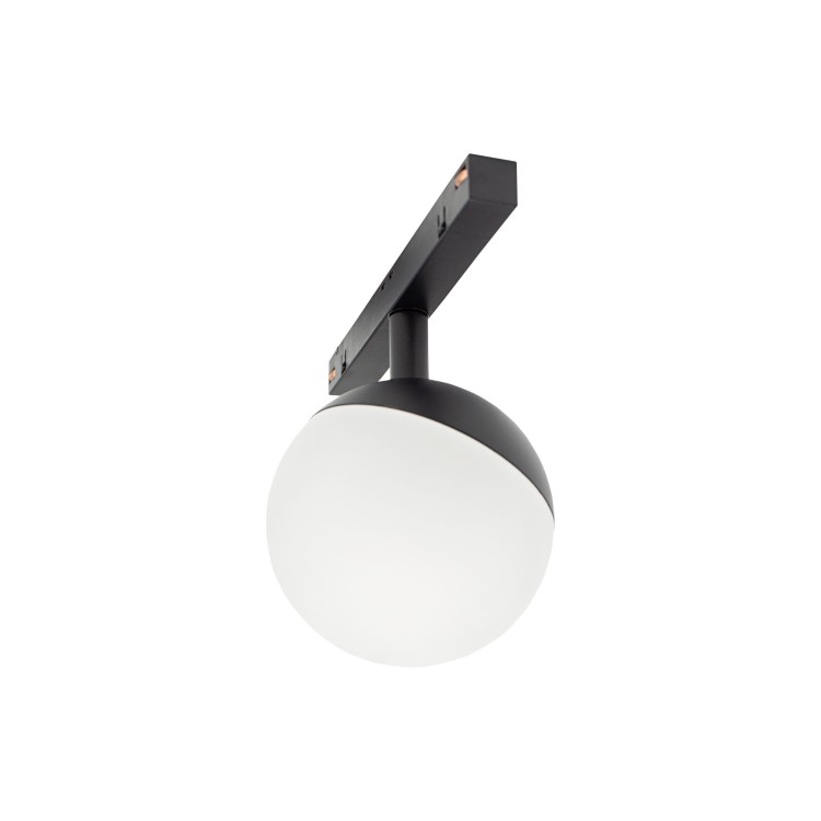 Lampa szynowa wisząca kula Industrialna szynowa LED 5W niskonapięciowy System SHIFT GLOBE WLD+40000 WOJNAROWSKI Lighting Design 3000K Loft nowoczesna sufitowy oświetlenie szynowe zawieszana 48V szynoprzewodu szyny kulka czarna Inspiracje Premium