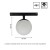 Lampa szynowa wisząca kula Industrialna szynowa LED 5W niskonapięciowy System SHIFT GLOBE WLD+40000 WOJNAROWSKI Lighting Design 3000K Loft nowoczesna sufitowy oświetlenie szynowe zawieszana 48V szynoprzewodu szyny kulka czarna Inspiracje Premium