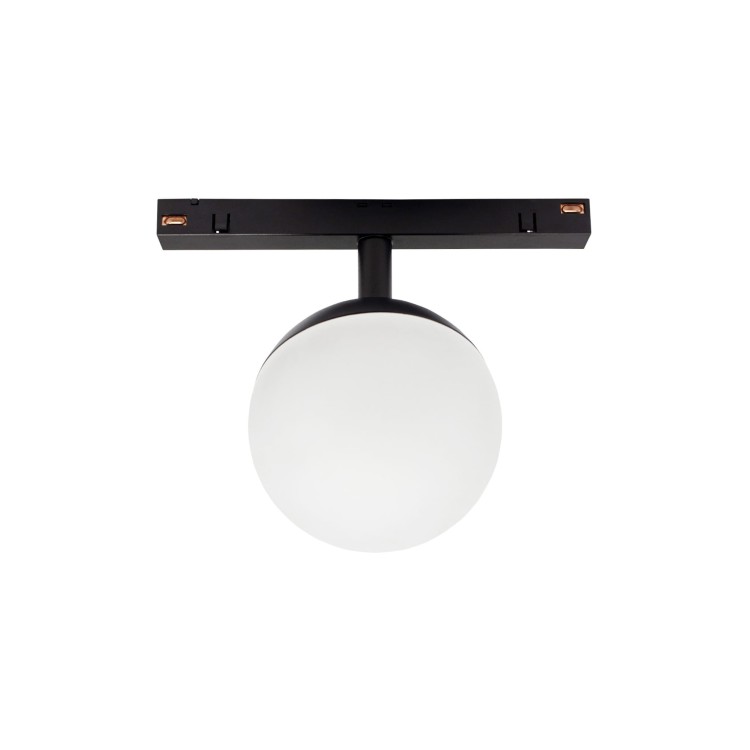 Lampa szynowa wisząca kula Industrialna szynowa LED 5W niskonapięciowy System SHIFT GLOBE WLD+40000 WOJNAROWSKI Lighting Design 3000K Loft nowoczesna sufitowy oświetlenie szynowe zawieszana 48V szynoprzewodu szyny kulka czarna Inspiracje Premium