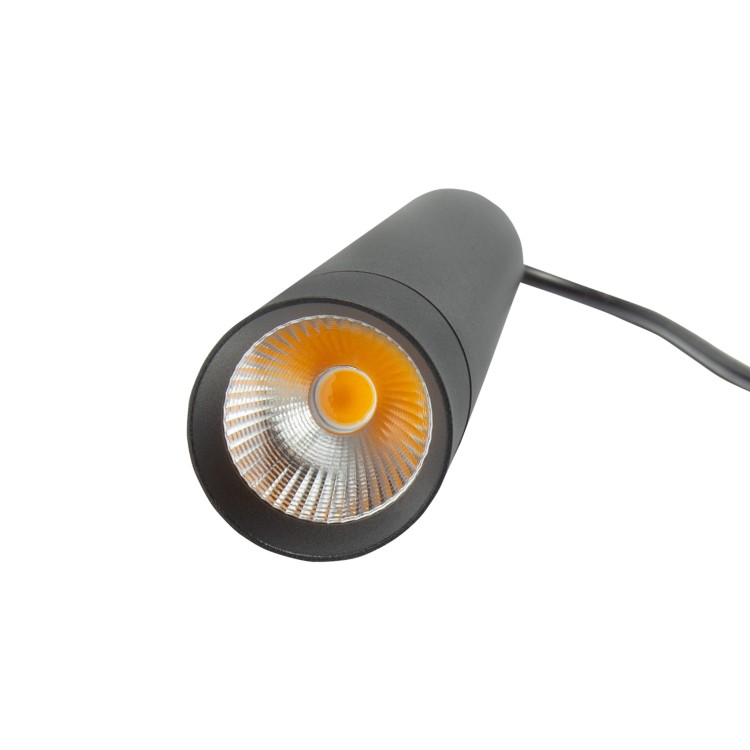 Lampa szynowa wisząca punktowa Industrialna szynowa LED 12W niskonapięciowy System SHIFT HANGIT WLD+40006 WOJNAROWSKI Lighting Design 3000K Loft nowoczesna sufitowy oświetlenie szynowe zawieszana 48V szynoprzewodu szyny zwis czarna Inspiracje Premium