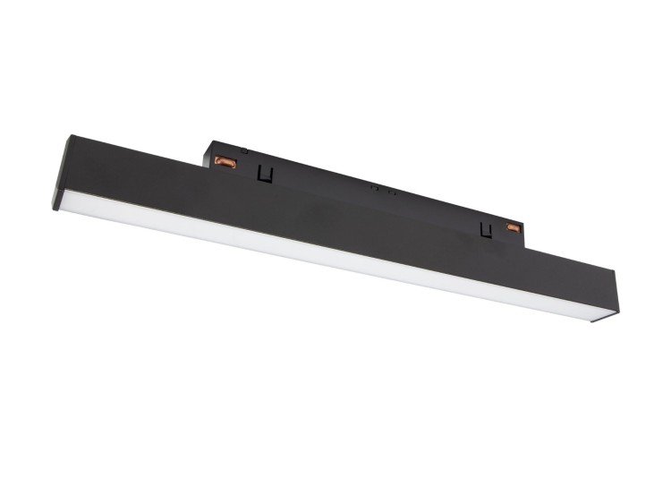 Oprawa Liniowa Lampa LED 30cm 8W do Szynoprzewodu Szyny niskonapięciowy System SHIFT LINE S WLD+40008 WOJNAROWSKI Lighting 3000K Loft nowoczesna sufitowy ścienny oświetlenie szynowe listwa natynkowa podtynkowa 48V czarna Inspiracje Premium