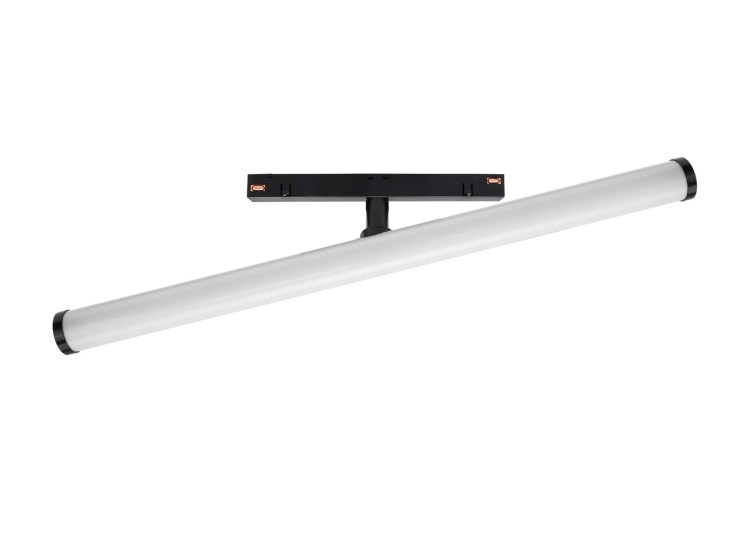 Lampa szynowa podłużna tuba LED 40cm 12W niskonapięciowy System SHIFT BEAM WLD+40007 WOJNAROWSKI Lighting 3000K Loft nowoczesna sufitowy ścienny oświetlenie szynowe natynkowa podtynkowa zawieszana 48V szynoprzewodu szyny czarna Inspiracje Premium