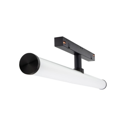 Lampa szynowa podłużna tuba LED 40cm 12W niskonapięciowy System SHIFT BEAM WLD+40007 WOJNAROWSKI Lighting 3000K Loft nowoczesna sufitowy ścienny oświetlenie szynowe natynkowa podtynkowa zawieszana 48V szynoprzewodu szyny czarna Inspiracje Premium