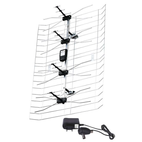 Antena zewnętrzna DVB-T 45 dBi filtr LTE/4G ASP-30 J0666 Emos DVB-T2 UHF VHF DAB