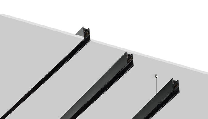 Listwa maskująca zaślepka 100cm do szynoprzewodu magnetycznego niskonapięciowego System SHIFT WLD+40024 WOJNAROWSKI Lighting Design 1m Loft nowoczesna sufitowy oświetlenie szynowe szyny zawieszana 48V szynoprzewodu biała Inspiracje Premium