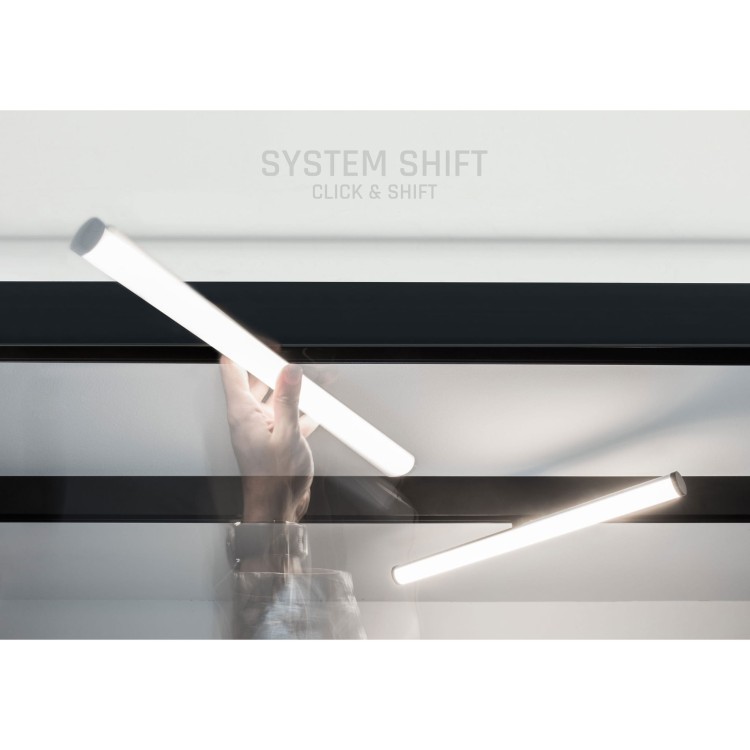 Lampa szynowa podłużna tuba LED 40cm 12W niskonapięciowy System SHIFT BEAM WLD+40036 WOJNAROWSKI Lighting 3000K Loft nowoczesna sufitowy ścienny oświetlenie szynowe natynkowa podtynkowa zawieszana 48V szynoprzewodu szyny biała Inspiracje Premium