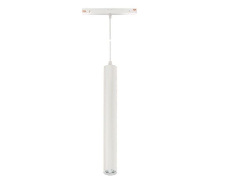 Lampa szynowa wisząca punktowa Industrialna szynowa LED 12W niskonapięciowy System SHIFT HANGIT WLD+40035 WOJNAROWSKI Lighting Design 3000K Loft nowoczesna sufitowy oświetlenie szynowe zawieszana 48V szynoprzewodu szyny zwis biała Inspiracje Premium