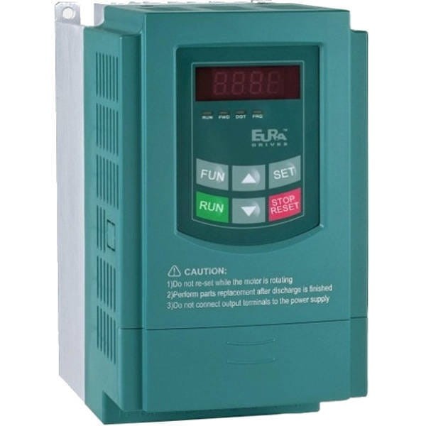 Falownik Przemiennik Częstotliwości EURA Drives 3,7kW 400V trójfazowy E2000-0037T3 - Prąd 8A Wektorowy