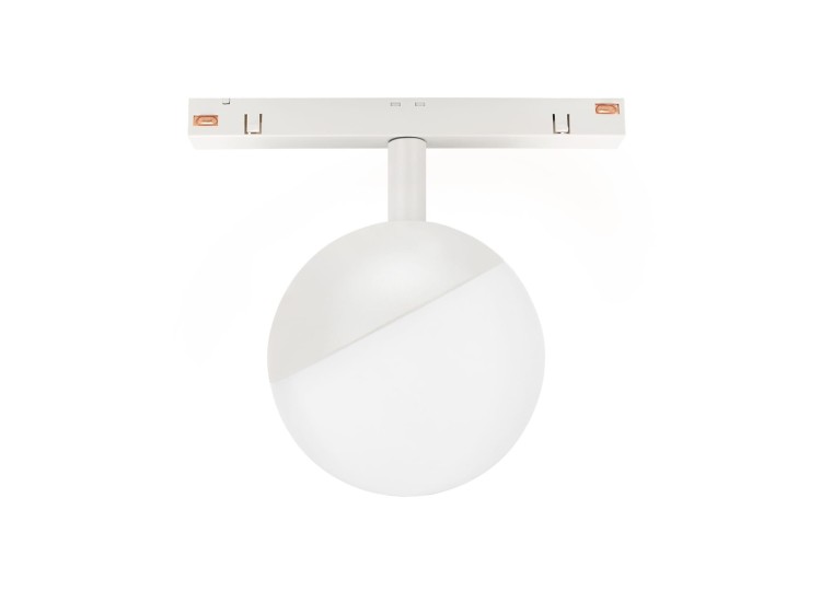 Lampa szynowa wisząca kula Industrialna szynowa LED 5W niskonapięciowy System SHIFT GLOBE WLD+40033 WOJNAROWSKI Lighting Design 3000K Loft nowoczesna sufitowy oświetlenie szynowe zawieszana 48V szynoprzewodu szyny kulka biała Inspiracje Premium