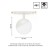 Lampa szynowa wisząca kula Industrialna szynowa LED 5W niskonapięciowy System SHIFT GLOBE WLD+40033 WOJNAROWSKI Lighting Design 3000K Loft nowoczesna sufitowy oświetlenie szynowe zawieszana 48V szynoprzewodu szyny kulka biała Inspiracje Premium