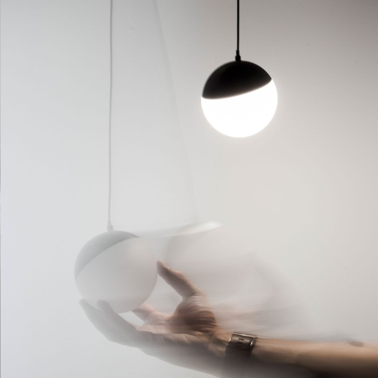 Lampa szynowa wisząca kula Industrialna szynowa LED 5W niskonapięciowy System SHIFT GLOBE P WLD+40034 WOJNAROWSKI Lighting Design 3000K Loft nowoczesna sufitowy oświetlenie szynowe zawieszana 48V szynoprzewodu szyny zwis biała Inspiracje Premium
