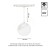 Lampa szynowa wisząca kula Industrialna szynowa LED 5W niskonapięciowy System SHIFT GLOBE P WLD+40034 WOJNAROWSKI Lighting Design 3000K Loft nowoczesna sufitowy oświetlenie szynowe zawieszana 48V szynoprzewodu szyny zwis biała Inspiracje Premium