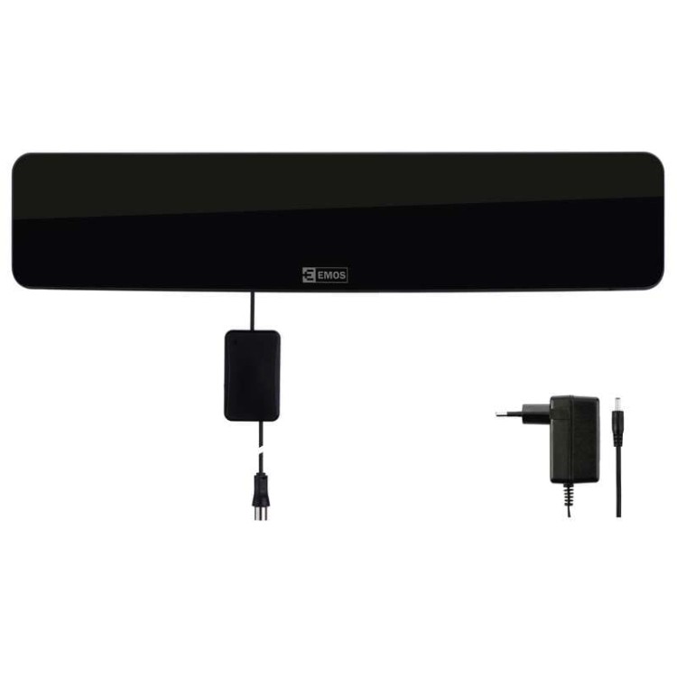Antena pokojowa wewnętrzna DVB-T 20 dBi filtr LTE/4G HDC3 J0675 Emos DVB-T2 UHF