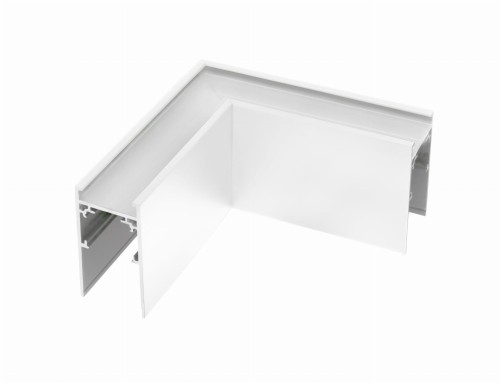 Narożnik poziomy Łącznik do szynoprzewodu kątowy L niskonapięciowy System SHIFT WLD+40020 WOJNAROWSKI Lighting Design Loft nowoczesna 1F sufitowy ścienny oświetlenie szynowe listwa natynkowa podtynkowa zawieszana 48V złączka biały Inspiracje Premium