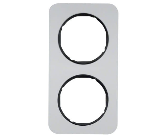 R.1 Ramka 2-krotna, alu/czarny 10122184 HAGER BERKER R.1