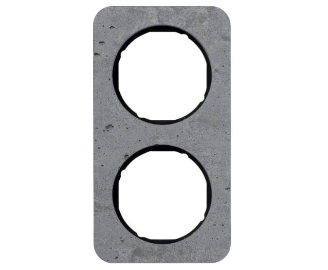 R.1 Ramka 2-krotna, beton/czarny 10122374 HAGER BERKER R.1