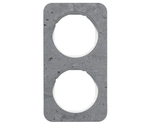 R.1 Ramka 2-krotna, beton/biały 10122379 HAGER BERKER R.1