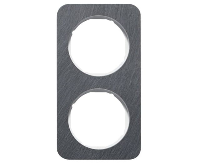 R.1 Ramka 2-krotna, łupek/biały 10122389 HAGER BERKER R.1