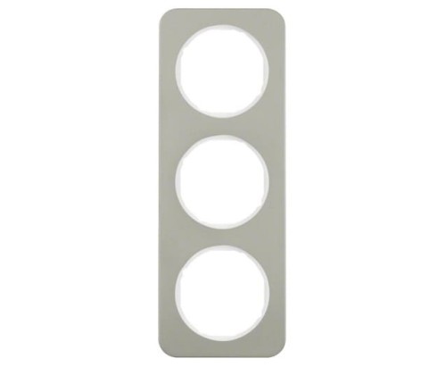 R.1 Ramka 3-krotna, stal szlachetna/biały 10132114 HAGER BERKER R.1
