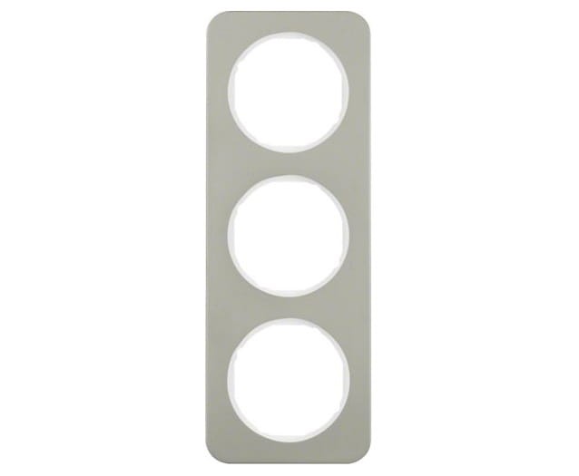 R.1 Ramka 3-krotna, stal szlachetna/biały 10132114 HAGER BERKER R.1