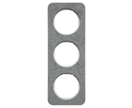 R.1 Ramka 3-krotna, beton/biały 10132379 HAGER BERKER R.1
