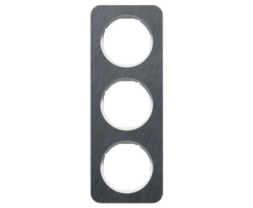 R.1 Ramka 3-krotna, łupek/biały 10132389 HAGER BERKER R.1