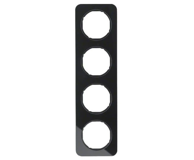 R.1 Ramka 4-krotna, szkło, czarny 10142116 HAGER BERKER R.1