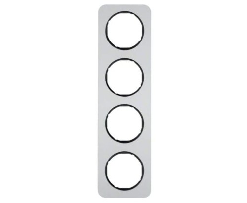 R.1 Ramka 4-krotna, alu/czarny 10142184 HAGER BERKER R.1