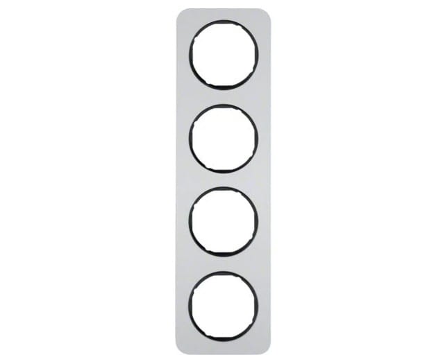 R.1 Ramka 4-krotna, alu/czarny 10142184 HAGER BERKER R.1
