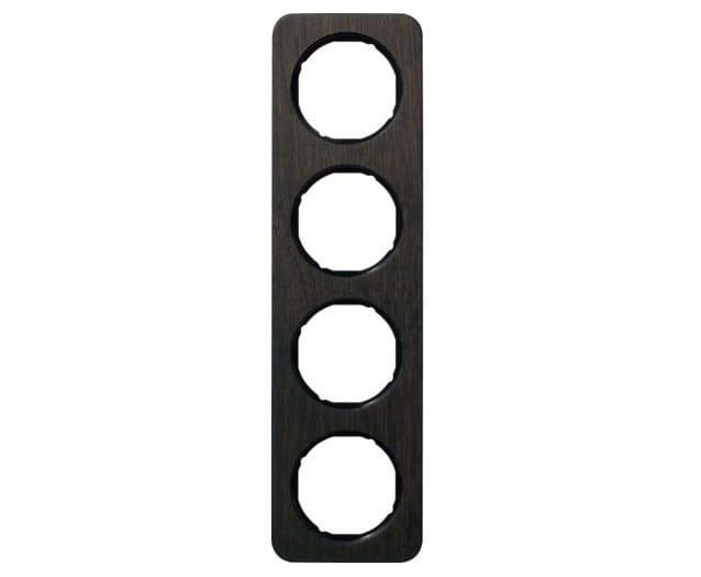 R.1 Ramka 4-krotna, dąb/czarny 10142354 HAGER BERKER R.1