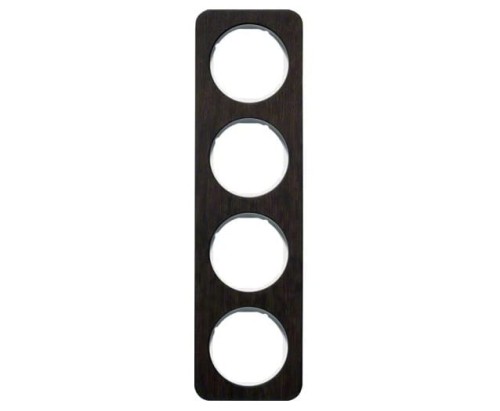 R.1 Ramka 4-krotna, dąb/biały 10142359 HAGER BERKER R.1