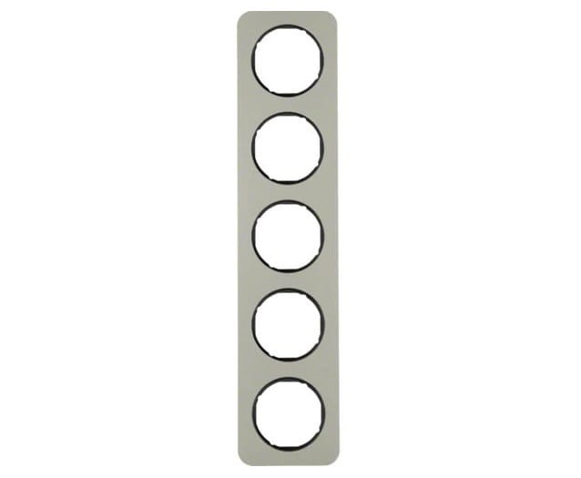 R.1 Ramka 5-krotna, stal szlachetna/czarny 10152104 HAGER BERKER R.1