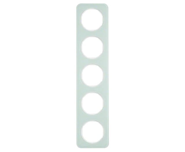 R.1 Ramka 5-krotna, szkło, biały 10152109 HAGER BERKER R.1