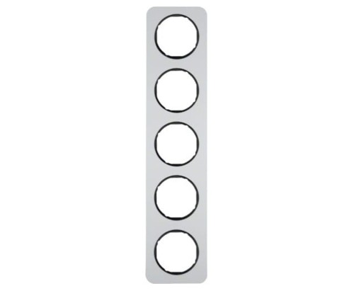 R.1 Ramka 5-krotna, alu/czarny 10152184 HAGER BERKER R.1