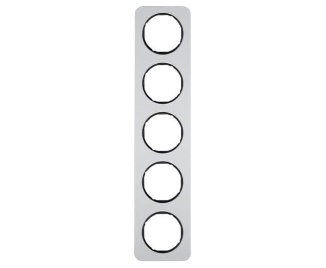 R.1 Ramka 5-krotna, alu/czarny 10152184 HAGER BERKER R.1