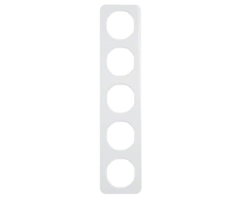 R.1 Ramka 5-krotna, biały, połysk 10152189 HAGER BERKER R.1