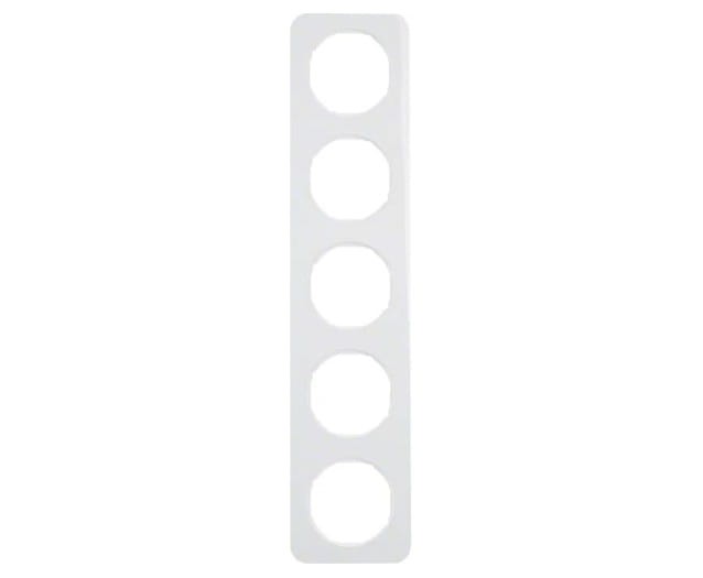 R.1 Ramka 5-krotna, biały, połysk 10152189 HAGER BERKER R.1