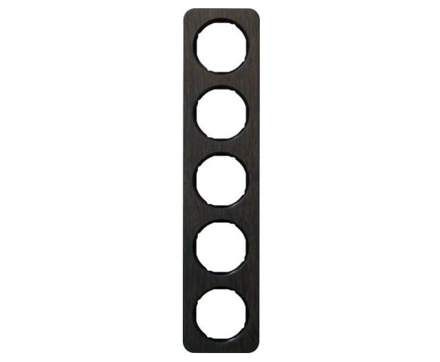 R.1 Ramka 5-krotna, dąb/czarny 10152354 HAGER BERKER R.1