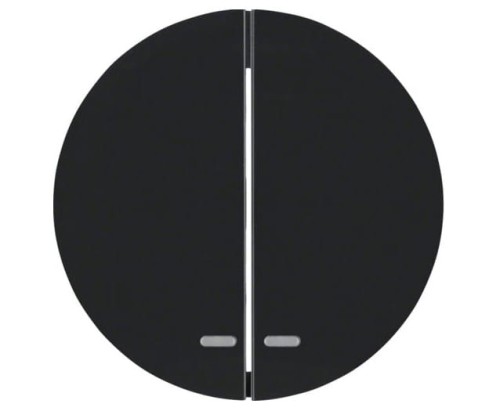 R.1/R.3 Klawisze z przezroczystą soczewką do łącznika dwuklawiszowego, czarny 16272045 HAGER BERKER R.1 R.3 Serie 1930 R.classic