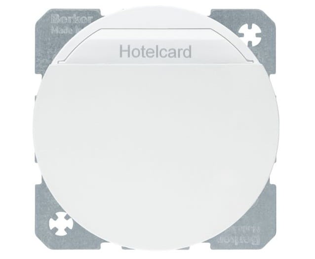 R.1/R.3 Łącznik przekaźnikowy na kartę hotelową, biały 16402089 HAGER BERKER R.1 R.3 Serie 1930 R.classic