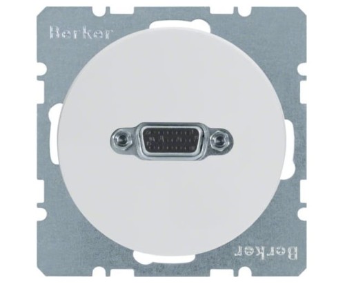 R.1/R.3 Gniazdo VGA biały 3315402089 HAGER BERKER R.1 R.3 Serie 1930 R.classic
