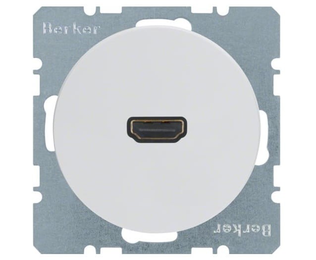 R.1/R.3 Gniazdo HDMI biały 3315422089 HAGER BERKER R.1 R.3 Serie 1930 R.classic