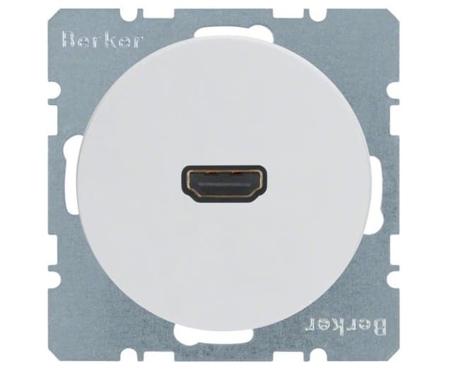 R.1/R.3 Gniazdo HDMI z przyłączem 90° biały 3315432089 HAGER BERKER R.1 R.3 Serie 1930 R.classic