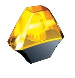 Lampa Sygnalizacyjna Migająca Ostrzegawcza LED Tousek 24V i 230V z uchwytem montażowym ze stali nierdzewnej 13720221 + 13700290 Tousek dla montażu na ścianie lub słupku kogut