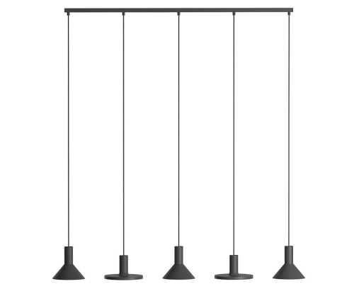 Lampa sufitowa wisząca Industrialna Loft HERMANOS V BLACK 10906 NOWODVORSKI Lighting 5xGU10 nowoczesna oprawa oświetleniowa metal mosiądz żyrandol czarny czarna zwis Inspiracje Premium