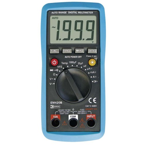 Multimetr miernik uniwersalny cyfrowy M0420 Emos podświetlany wyświetlacz LCD