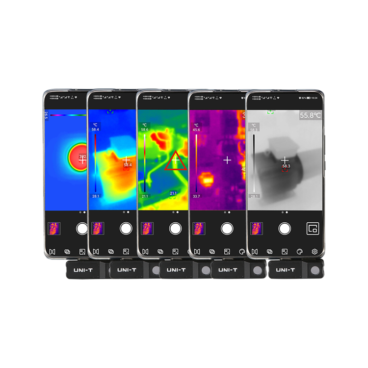 Kamera termowizyjna UTi120Mobile UNI-T MIE0473 USB-C Profesjonalna mobilna do termowizji termowizja do telefonu smartfonu smartfona tabletu pirometr elektroniki